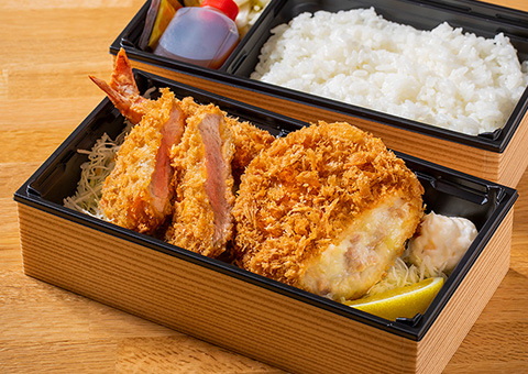 ヒレ・海老・ポテかつ弁当